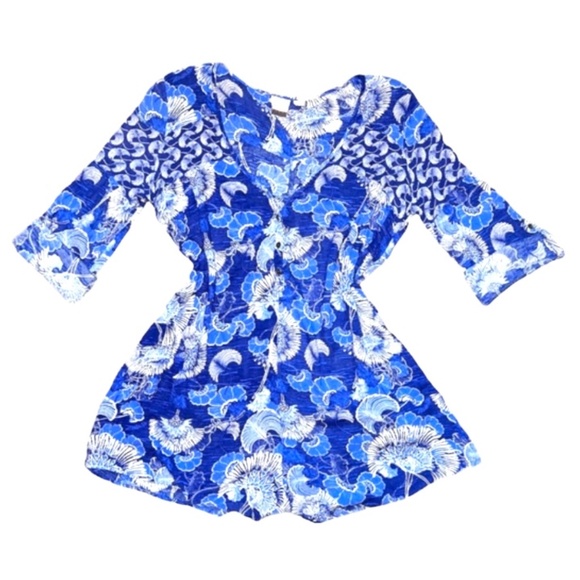 Roxy Perpetual Water Metric Match Romper - Picture 2 of 8